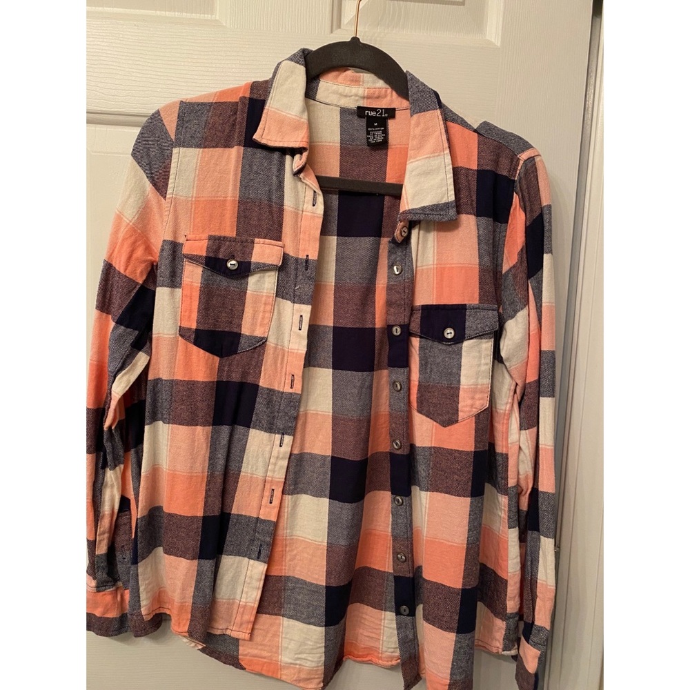 Blue & Orange Flannel